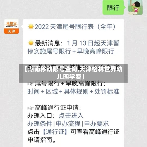 【湖南移动限号查询,天津格林世界幼儿园学费】-第2张图片