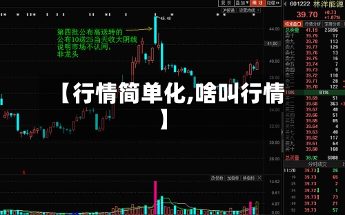 【行情简单化,啥叫行情】