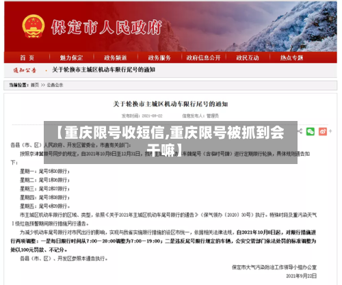 【重庆限号收短信,重庆限号被抓到会干嘛】-第2张图片