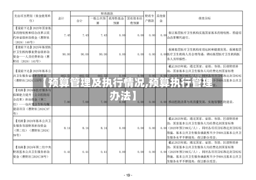 【预算管理及执行情况,预算执行管理办法】-第2张图片